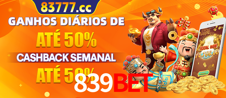 Anúncio de um membro ganhador do cassino 839BET que ganhou R$2.193.486,00 jogando o slot PG Fortune Tiger, com os mascotes do jogo comemorando o prêmio.